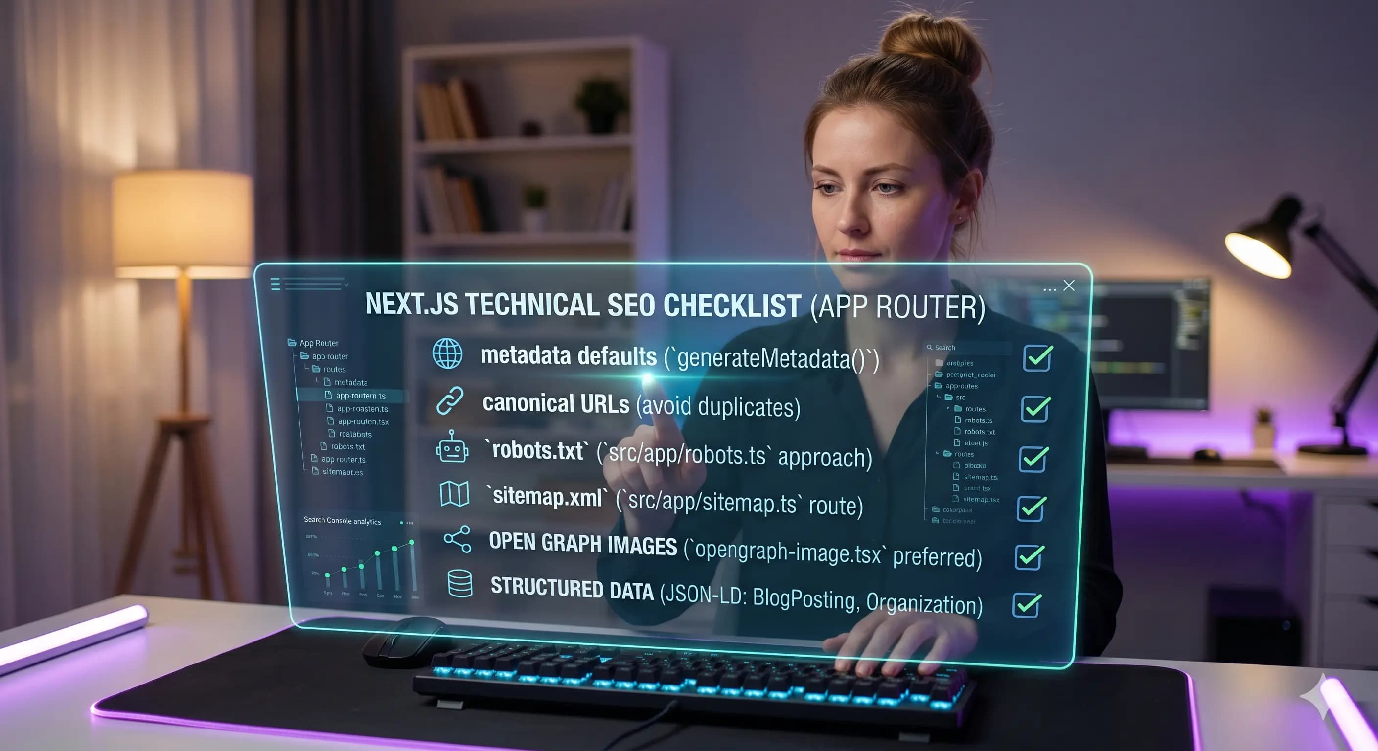 Next.js technical SEO checklist (App Router)